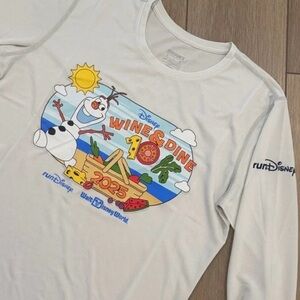 Disney White Wine & Dine 10K Shirt with Olaf